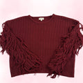&Merci Women's Burgundy Sweater - Size L