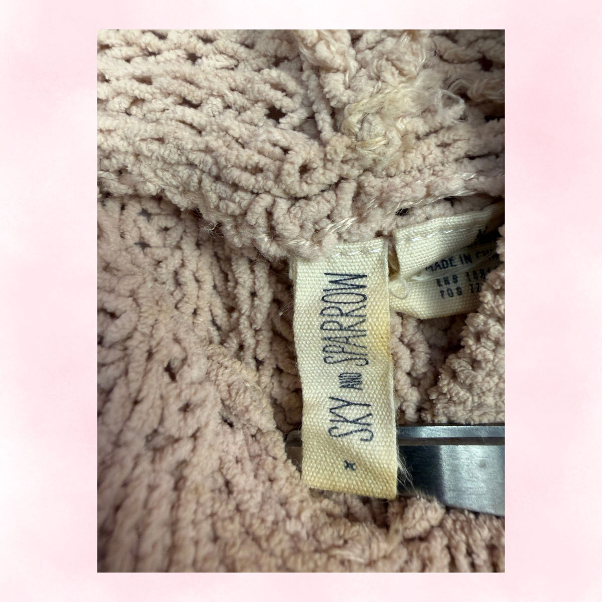 Sky & Sparrow Women's Tan Chunky Knit Hooded Sweater – Size M