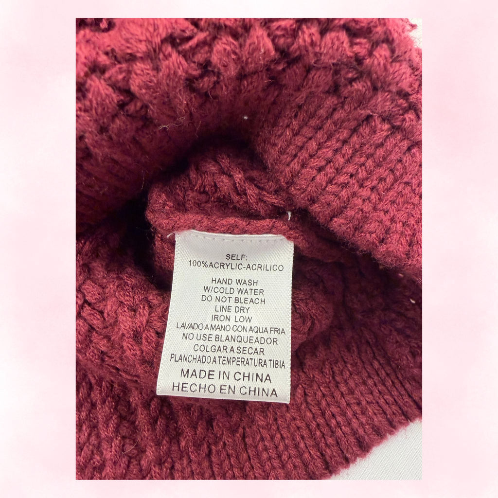 &Merci Women's Burgundy Sweater - Size L