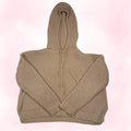 Sky & Sparrow Women's Tan Chunky Knit Hooded Sweater – Size M